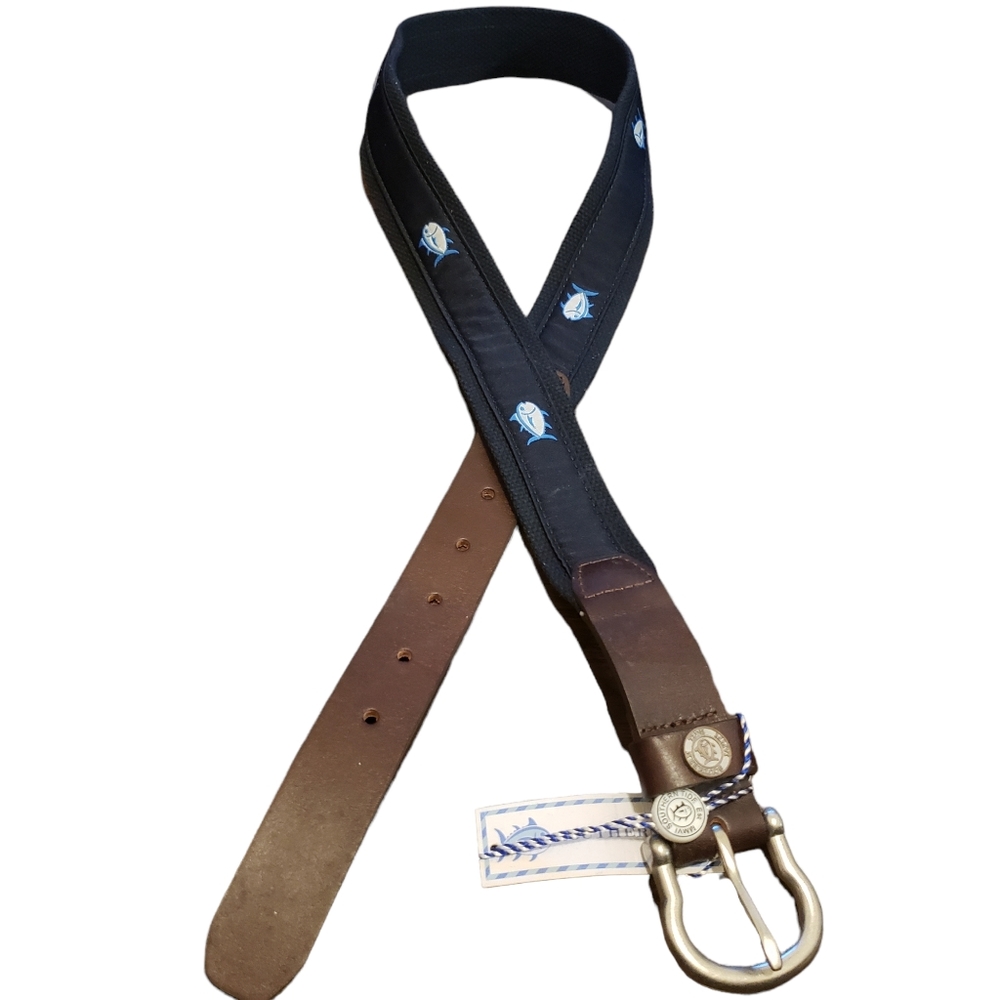 Southern Tide Skipjack Ribbon Belt NWT